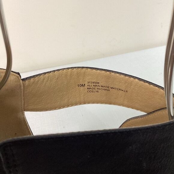 Euro Soft Women’s Black and Gunmetal Strappy Wedge Sandal Size 10 - Picture 9 of 10